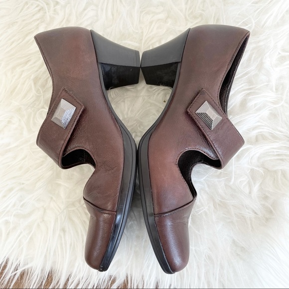 Munro Narrow Mary Jane leather shoes low heel - Picture 6 of 11